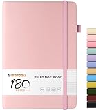 Smarpau Notizbuch A5, Hardcover Liniert Journal mit 180 Seiten 80gsm dickes...