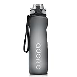 Adoric Tritan Trinkflasche 1L - BPA-frei, wiederverwendbare Wasserflasche...
