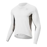 ROCKBROS Radtrikot Herren Langarm Radtrikot mit Tasche Schnelltrocknend...