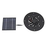 Alomejor 10-W-Solarpanel-Netzteil, Tragbarer und Leiser Solar-Ventilator...