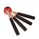 VALICLUD 4 Stück Teiliges Edelstahl Messlöffel mit Skala Präzise...