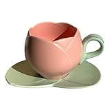 Ceramic Coffee Mug | Floral Coffee Mug | Flower Shaped Tea Cup | Ceramic 3d...