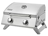 tepro Tischgasgrill Chicago, Grillfläche: ca. 47,5 x 35cm, silber