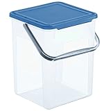 Rotho Basic Aufbewahrungsbox 9l mit Deckel und Henkel, Kunststoff (PP)...