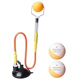 BORDEAG Ping Pong Trainer,PVC Ping Pong Trainingsgerät Mit 2...