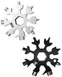 TPZORJX 2 Stücke Edelstahl schneeflocken multitool,18 in 1 Schneeflocken...