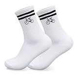 HUKUMA Rennrad Socken,35-46 Fahrradsocken Herren,Fahrrad Geschenk für...