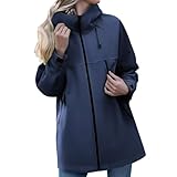 Regenmäntel für Damen, wasserdicht, lang, Trenchcoat, wasserdicht, mit...