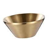 TOYANDONA Edelstahl Dessertschale V förmige Eisschale Spülmaschinenfest...