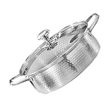 Ciieeo Hotpot-Topf mit Doppelgriff edelstahltopf edelstahlpfanne big pot...