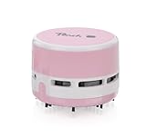 Peach Mini Staubsauger - batteriebetrieben (2x AA) - hohe Saugkraft - pink...