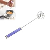 Semi-Automatic Stainless Steel Whisk, Hand Push Whisk Mixer Stainless Steel...