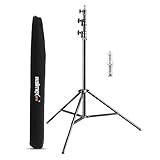 Walimex pro AIR 290 Deluxe Lampenstativ max. Höhe 290 cm, Lichtstativ mit...