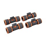 4 Stück Schlauchverbinder mit Absperrventil und Regulierventil für...