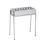 GLÜHZONE SG 300 - Schaschlik Grill Edelstahl – Mangal Holzkohlegrill...