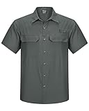 Outdoor Ventures Herren Hemd Kurzarm UV Schutz Freizeithemd Wasserdicht...