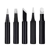 5PCS Bleifreie Schweißen Tipps Griff Solder Lötkolben für Rework Station...