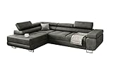 KREATIVE FURNITURE & DESIGN Ecksofa mit Schlaffunktion L-Form, Sofa Couch...