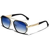 KANASTAL Sonnenbrille Herren Polarisiert Retro Klassische Quadratisch...
