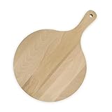 Fackelmann FCK31760 Pizzabrett mit Griff, Durchmesser 30 cm, Holz, braun,...