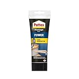 Pattex Montagekleber Power, Baukleber mit starker Anfangshaftung,...