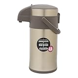 4L Pumpkannen Thermoskannen Kaffeespender, Edelstahl Doppelwandige Pump...