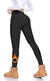 MOREFEEL Thermo Leggings Damen Winter Outdoor mit Fleece Gefütterte...