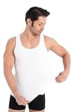 UNDEREA 5er Pack Herren Tank Top Classic Unterhemd - gekämmte Feinripp...