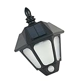 NUOBESTY Sinn Wandleuchte Solarbetriebene Lichter im Freien wasserdicht...