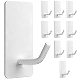 unbholkk 10 StüCk Klebehaken, Handtuchhalter Ohne Bohren, Edelstahl Haken...