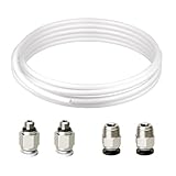 Redrex, PTFE-Schlauch (2 m), Innendurchmesser 2 mm, Außendurchmesser 4 mm,...
