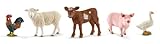 schleich 'Bauernhof-Tiere' bestehend aus Schaf, Texas Longhorn Kalb,...