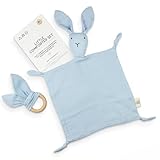 Little Giggles Co. Baby Schmusetuch Set – Bunny Tröster & Hasenohren...