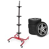 BITUXX Felgenbaum mit Rollen Stabiler Reifenständer für 4 Räder (bis...