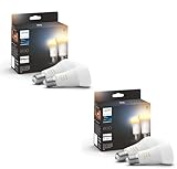 Philips Hue Erweiterungspaket – E27 – mit 4 Standardlampen – Warm-...