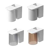 Zahnbürstenhalter zur Wandmontage, kein Bohren, selbstklebend, Badezimmer...