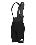 DANISH ENDURANCE Men’s Cycling Bib Shorts L Black/Black 1-Pack