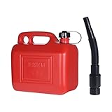 HTI living Benzinkanister rot 5 Liter *Ölbehälter Kanister...