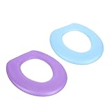 Healeved 2 Stück EVA Toilettensitzbezüge Gepolstert Waschbar Warme...