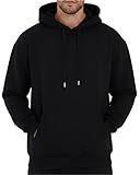 COMEOR Hoodie Herren Kapuzenpullover Sweatshirts (Schwarz M)