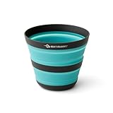 Sea to Summit Frontier Ultraleichter, faltbarer Campingbecher, 340 ml, Aqua...