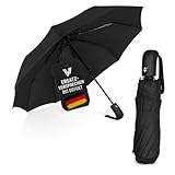 Villkin Regenschirm sturmfest mit Auf-Zu-Automatik - robuster und...