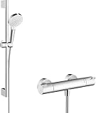 hansgrohe Crometta - Duschset mit Thermostat Ecostat 1001 CL, runder...