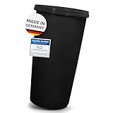 Will-Jeder Mülleimer 60l mit geruchsdichtem Deckel (Anthrazit), Gelber...