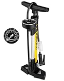 VOGORA Fahrradpumpe mit Manometer, Doppelkopf für Presta & Schrader...