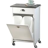 Kesper| Küchenwagen mit Mülltrennsystem, Material: Faserplatte, Maße: B...