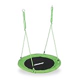 Relaxdays Unisex – Erwachsene, grün Nestschaukel, rund, für Kinder &...