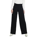 JDY Damen JDYGEGGO New Long Pant JRS NOOS weite Hose, Schwarz, XL/34