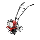 awolsrgiop 52CC 2-Takt Gartenfräse Motorhacke, 1.9KW Gartenfräse Benzin...