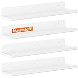 Lifewit Hängeregale für die Wand, 4er Pack Weißes 38CM Raumdeko für...